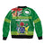 Cook Islands Meri Kiritimiti Bomber Jacket Christmas Turtle - Cooks Islands Emblems and Polynesian Art Pattern