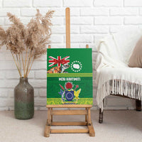 Cook Islands Meri Kiritimiti Canvas Wall Art Christmas Turtle - Cooks Islands Emblems and Polynesian Art Pattern LT03 - Polynesian Pride