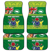 Cook Islands Meri Kiritimiti Car Mats Christmas Turtle - Cooks Islands Emblems and Polynesian Art Pattern LT03 - Polynesian Pride