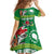 Cook Islands Meri Kiritimiti Family Matching Off Shoulder Maxi Dress and Hawaiian Shirt Christmas Turtle - Cooks Islands Emblems and Polynesian Art Pattern