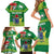 Cook Islands Meri Kiritimiti Family Matching Short Sleeve Bodycon Dress and Hawaiian Shirt Christmas Turtle - Cooks Islands Emblems and Polynesian Art Pattern