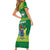 Cook Islands Meri Kiritimiti Family Matching Short Sleeve Bodycon Dress and Hawaiian Shirt Christmas Turtle - Cooks Islands Emblems and Polynesian Art Pattern