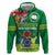 Cook Islands Meri Kiritimiti Hoodie Christmas Turtle - Cooks Islands Emblems and Polynesian Art Pattern