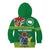 Cook Islands Meri Kiritimiti Kid Hoodie Christmas Turtle - Cooks Islands Emblems and Polynesian Art Pattern