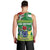 Cook Islands Meri Kiritimiti Men Tank Top Christmas Turtle - Cooks Islands Emblems and Polynesian Art Pattern