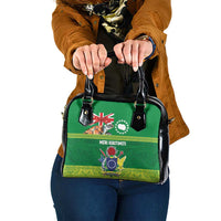 Cook Islands Meri Kiritimiti Shoulder Handbag Christmas Turtle - Cooks Islands Emblems and Polynesian Art Pattern LT03 One Size Green - Polynesian Pride