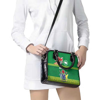 Cook Islands Meri Kiritimiti Shoulder Handbag Christmas Turtle - Cooks Islands Emblems and Polynesian Art Pattern LT03 - Polynesian Pride