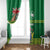 Cook Islands Meri Kiritimiti Window Curtain Christmas Turtle - Cooks Islands Emblems and Polynesian Art Pattern