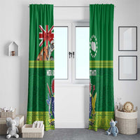 Cook Islands Meri Kiritimiti Window Curtain Christmas Turtle - Cooks Islands Emblems and Polynesian Art Pattern LT03 - Polynesian Pride