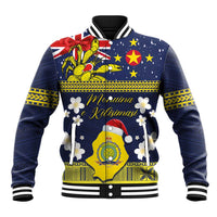 Niue Monuina e Kilisimasi Baseball Jacket Christmas Uga - Niue Map and Emblem with Hiapo Art Pattern LT03 Unisex Yellow - Polynesian Pride