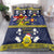 Niue Monuina e Kilisimasi Bedding Set Christmas Uga - Niue Map and Emblem with Hiapo Art Pattern