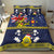 Niue Monuina e Kilisimasi Bedding Set Christmas Uga - Niue Map and Emblem with Hiapo Art Pattern