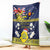 Niue Monuina e Kilisimasi Blanket Christmas Uga - Niue Map and Emblem with Hiapo Art Pattern