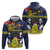 Niue Monuina e Kilisimasi Hoodie Christmas Uga - Niue Map and Emblem with Hiapo Art Pattern