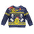 Niue Monuina e Kilisimasi Kid Ugly Christmas Sweater Christmas Uga - Niue Map and Emblem with Hiapo Art Pattern