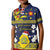 Niue Monuina e Kilisimasi Kid Polo Shirt Christmas Uga - Niue Map and Emblem with Hiapo Art Pattern