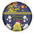 Niue Monuina e Kilisimasi Spare Tire Cover Christmas Uga - Niue Map and Emblem with Hiapo Art Pattern