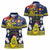 Niue Monuina e Kilisimasi Women Polo Shirt Christmas Uga - Niue Map and Emblem with Hiapo Art Pattern