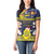 Niue Monuina e Kilisimasi Women Polo Shirt Christmas Uga - Niue Map and Emblem with Hiapo Art Pattern