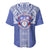 Tonga Apifoou School Baseball Jersey Ngatu and Polynesian Pattern LT03 - Polynesian Pride