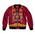 Tonga Beulah College Bomber Jacket Ngatu and Polynesian Pattern LT03 Unisex Red - Polynesian Pride