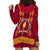 Tonga Beulah College Hoodie Dress Ngatu and Polynesian Pattern LT03 - Polynesian Pride