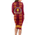 Tonga Beulah College Long Sleeve Bodycon Dress Ngatu and Polynesian Pattern LT03 - Polynesian Pride