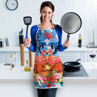 Hawaiian Love-Couple Dolphins and Flamingos Apron LT03 - Polynesian Pride