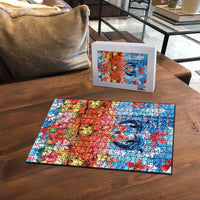 Hawaiian Love-Couple Dolphins and Flamingos Puzzle LT03 - Polynesian Pride
