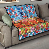 Hawaiian Love-Couple Dolphins and Flamingos Quilt LT03 - Polynesian Pride