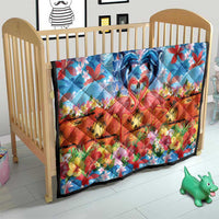 Hawaiian Love-Couple Dolphins and Flamingos Quilt LT03 - Polynesian Pride