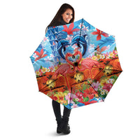 Hawaiian Love-Couple Dolphins and Flamingos Umbrella LT03 - Polynesian Pride