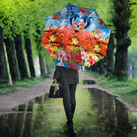 Hawaiian Love-Couple Dolphins and Flamingos Umbrella LT03 - Polynesian Pride