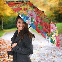 Hawaiian Love-Couple Dolphins and Flamingos Umbrella LT03 - Polynesian Pride