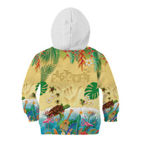 Hawaiian Alohawaii Kid Hoodie Tropical Plants and Animals on The Beach LT03 - Polynesian Pride