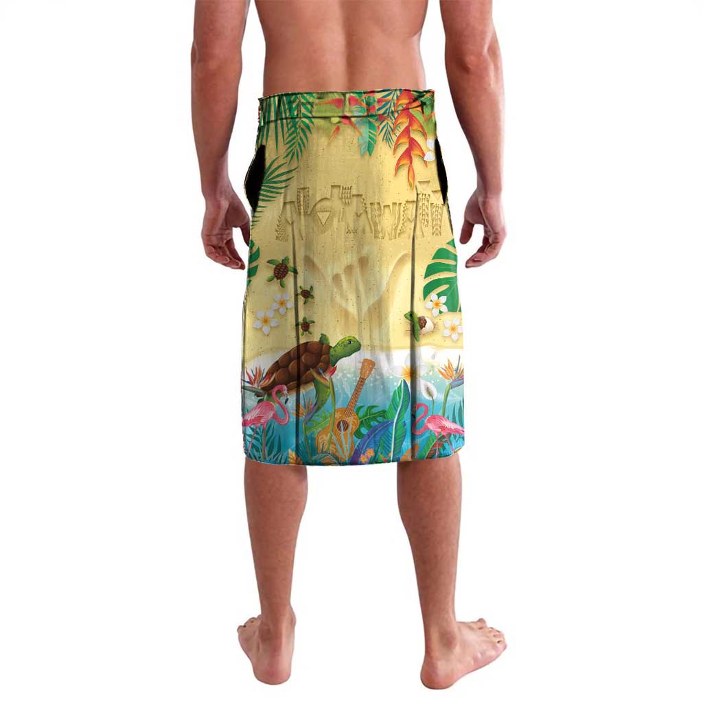 Hawaiian Alohawaii Lavalava Tropical Plants and Animals on The Beach LT03 - Polynesian Pride