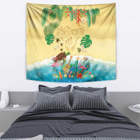 Hawaiian Alohawaii Tapestry Tropical Plants and Animals on The Beach LT03 - Polynesian Pride