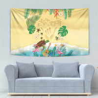 Hawaiian Alohawaii Tapestry Tropical Plants and Animals on The Beach LT03 - Polynesian Pride