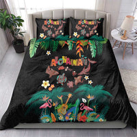 Hawaiian Alohawaii Bedding Set Tribal Sea Animals Tattoo and Tropical Plants LT03 - Polynesian Pride
