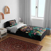 Hawaiian Alohawaii Bedding Set Tribal Sea Animals Tattoo and Tropical Plants LT03 - Polynesian Pride