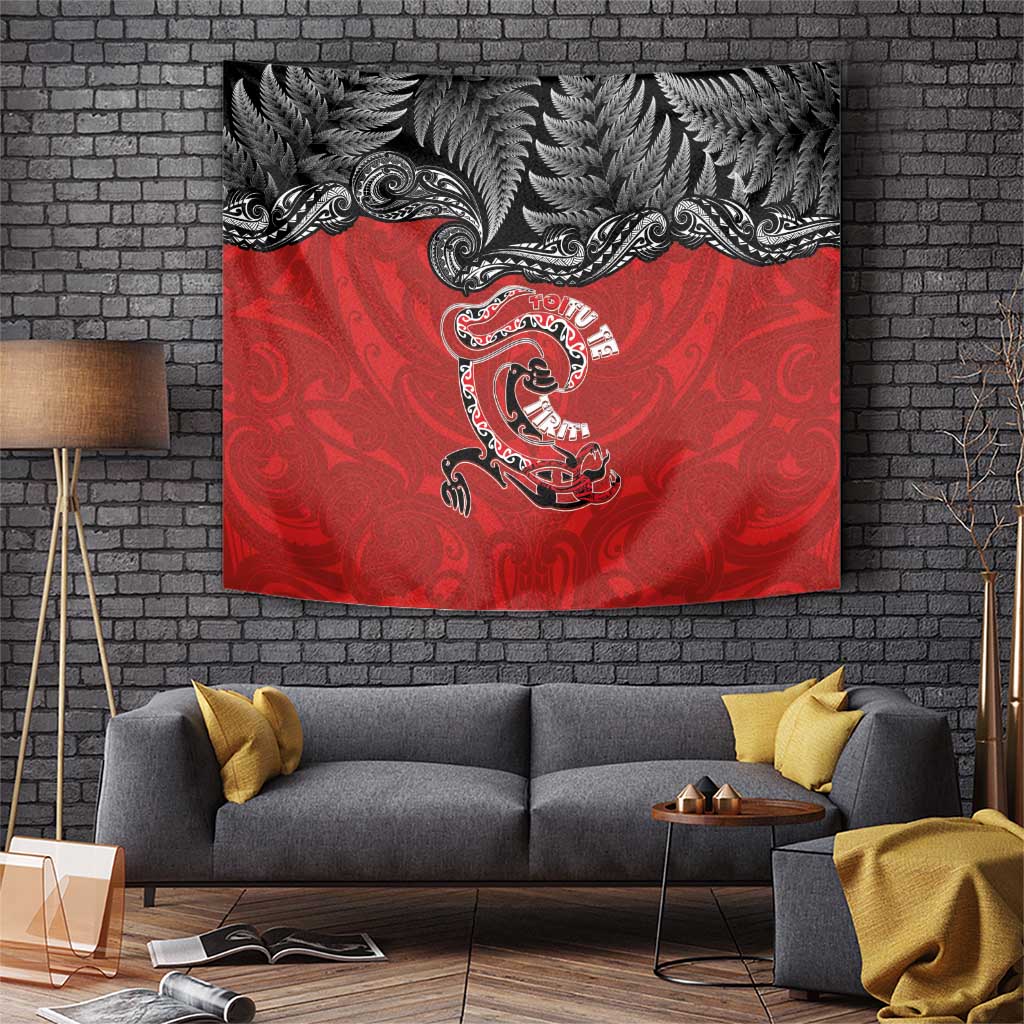 Aotearoa Toitu Te Tiriti Tapestry Taniwha Tribal Motifs LT03 Multicolor - Polynesian Pride