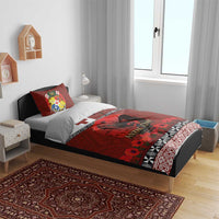 Tonga ANZAC Day Bedding Set Gallipoli Lest We Forget Ngatu Art Tribal LT03 - Polynesian Pride
