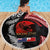 Tonga and New Zealand ANZAC Day Beach Blanket Gallipoli Lest We Forget Ngatu Art Tribal and Maori Tattoo with Fern LT03