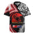 Tonga and New Zealand ANZAC Day Rugby Jersey Gallipoli Lest We Forget Ngatu Art Tribal and Maori Tattoo with Fern LT03