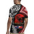 Tonga and New Zealand ANZAC Day Rugby Jersey Gallipoli Lest We Forget Ngatu Art Tribal and Maori Tattoo with Fern LT03