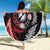 Tonga and New Zealand Together Beach Blanket Ngatu Art Tribal Maori Tattoo and Silver Fern