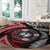 Tonga and New Zealand Together Round Carpet Ngatu Art Tribal Maori Tattoo and Silver Fern