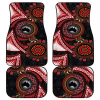 Tonga and Australia Together Car Mats Ngatu Art Tribal Aboriginal Tattoo Pattern LT03 - Polynesian Pride