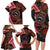 Tonga and Australia Together Family Matching Long Sleeve Bodycon Dress and Hawaiian Shirt Ngatu Art Tribal Aboriginal Tattoo Pattern