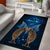 New Zealand Maori Matariki Area Rug Hongi Kiwi Bird and Silver Fern LT03